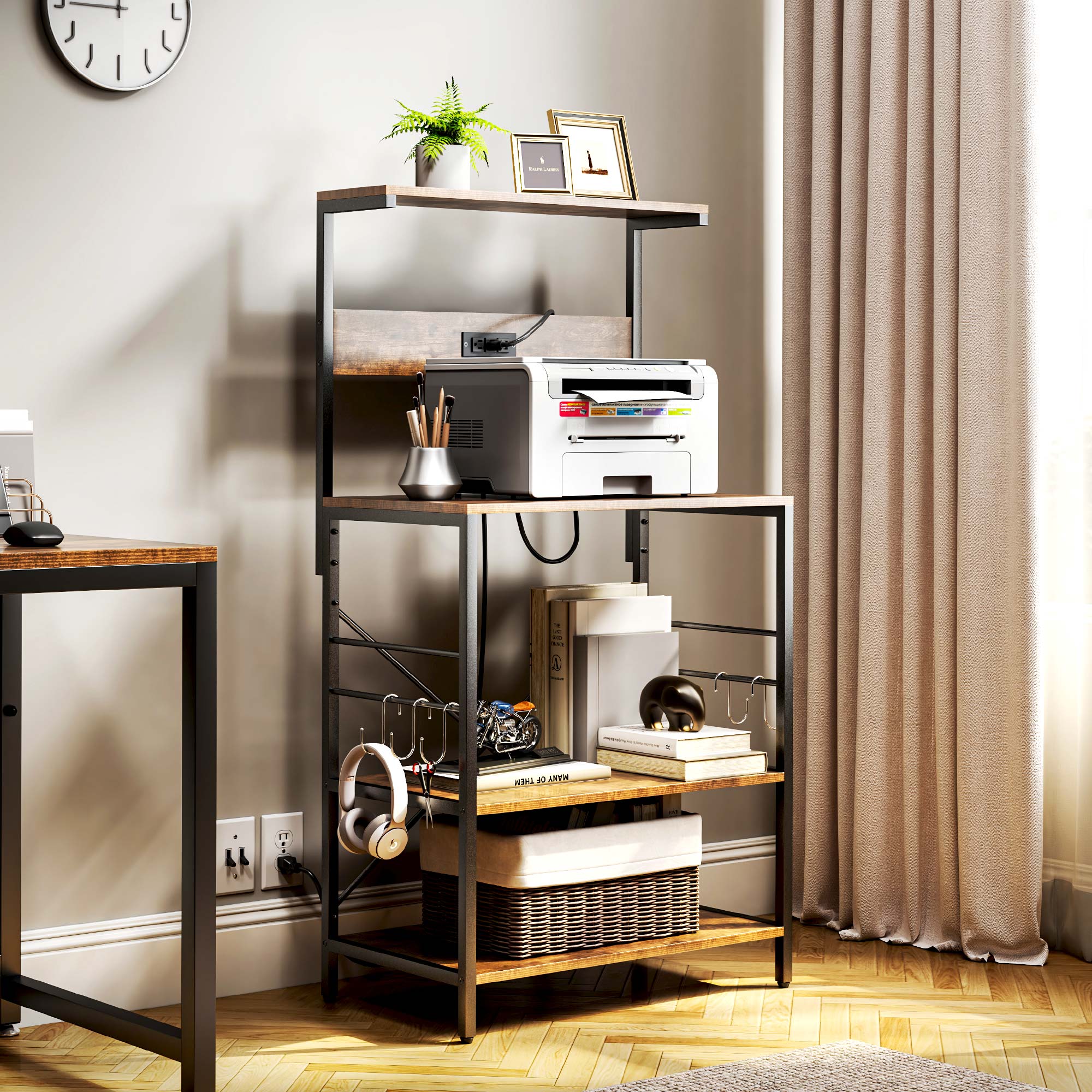 Kitchen baker's rack utility storage shelf deals