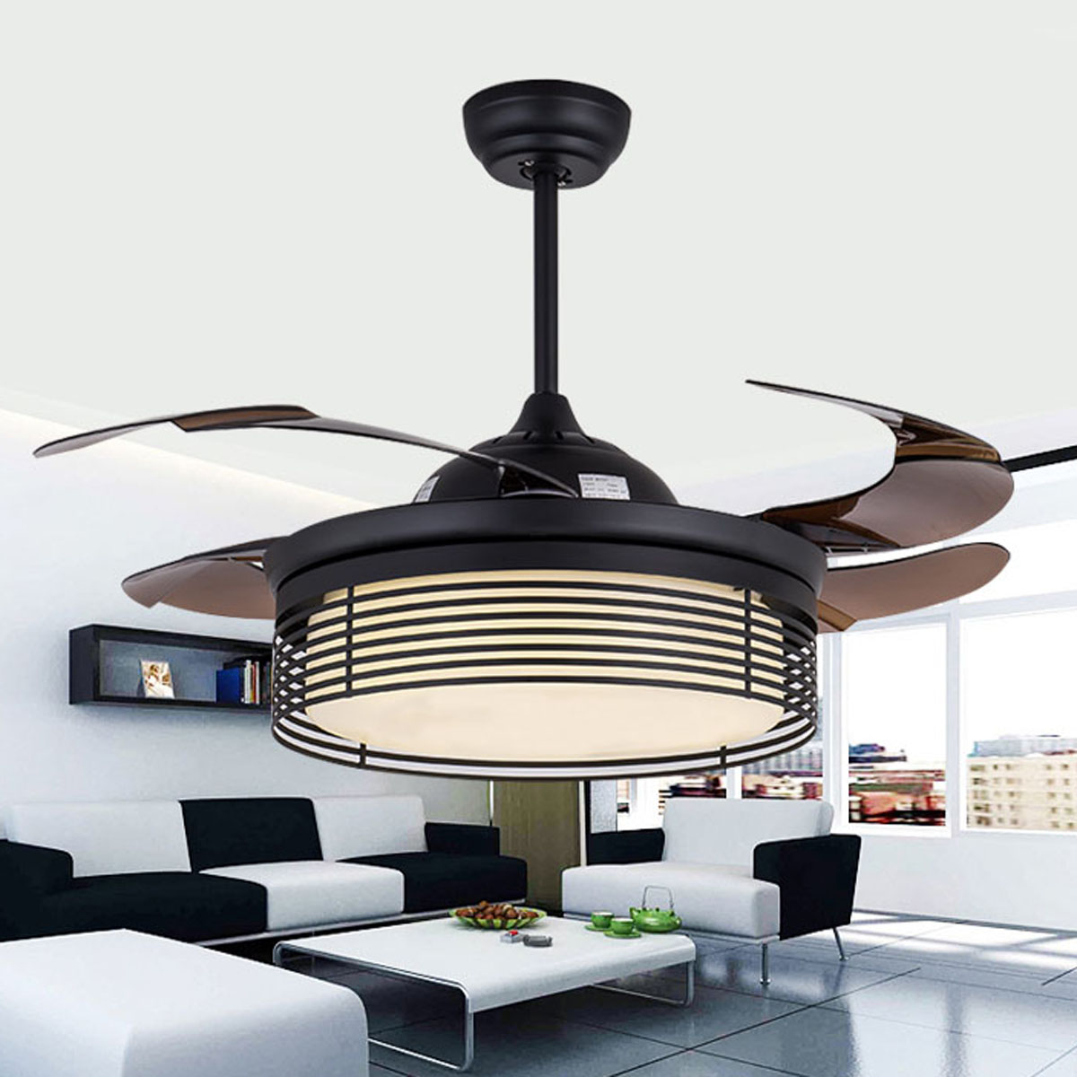 42 Ceiling Fan With Led Light And Remote Control Color