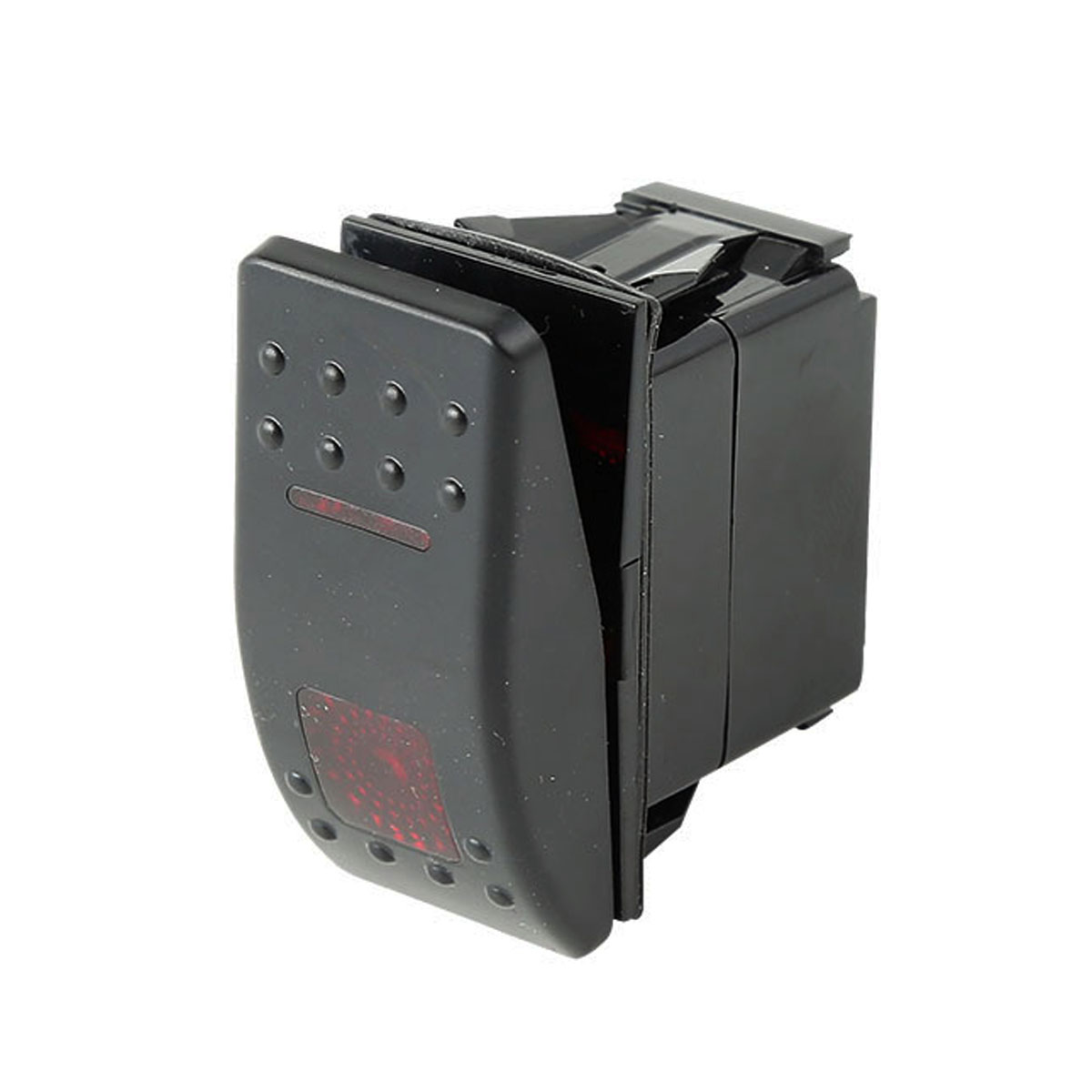 ON-OFF-ON DPDT MARINE BOAT RV ROCKER SWITCH 7 PIN 2 RED